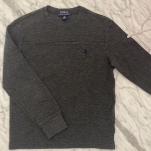 EUC Polo Ralph Lauren heathered, gray thermal.Sz 10-12-(m)bundle for d…